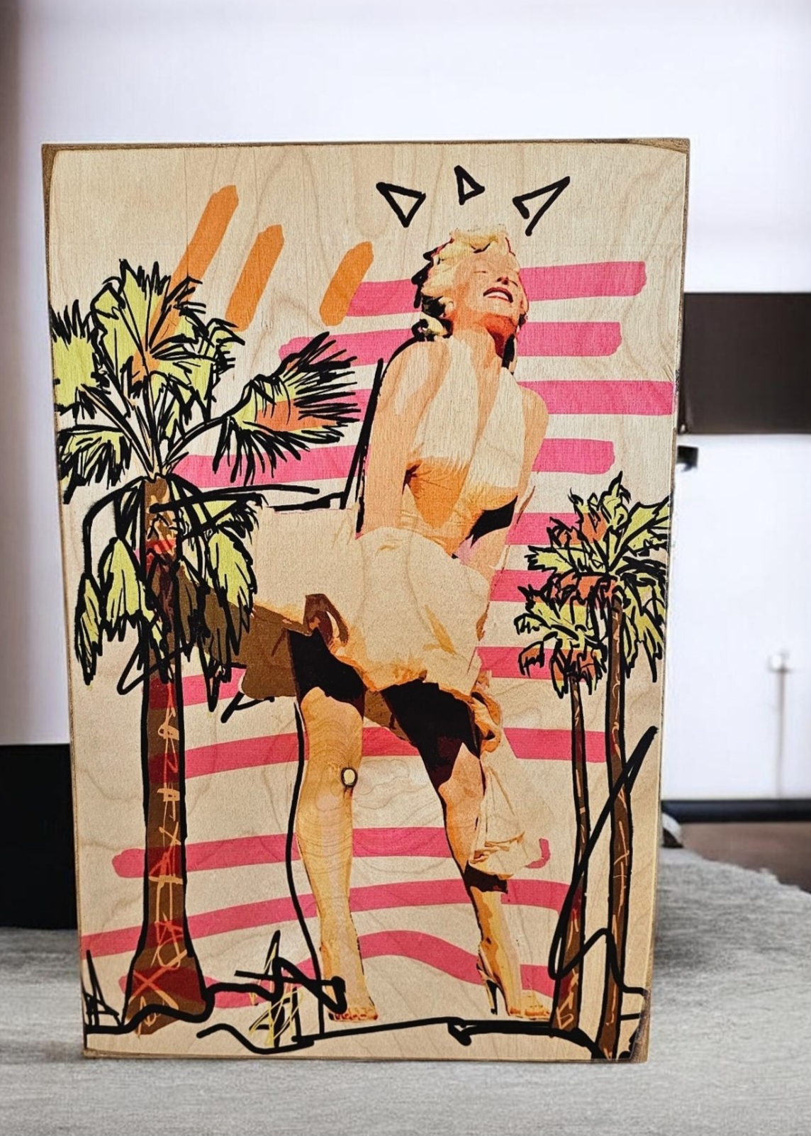 Marilyn Monroe statue painting Palm Springs
