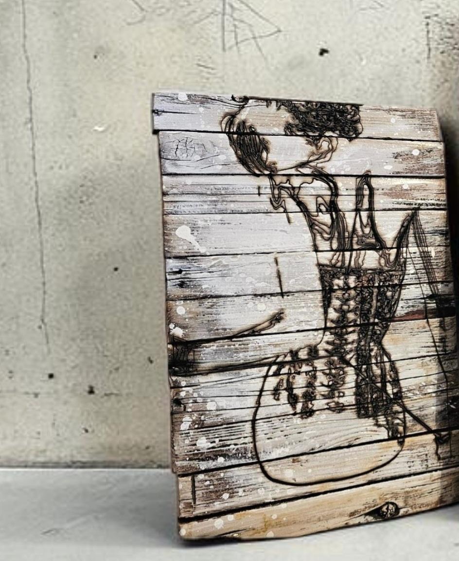 Wood-Burned corset